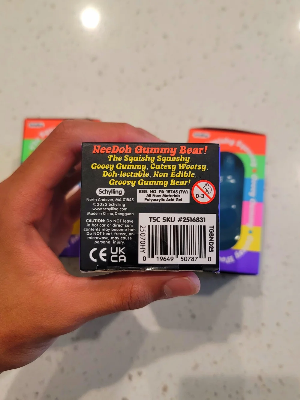 ONE (1) Needoh Gummy Bear Random Color!